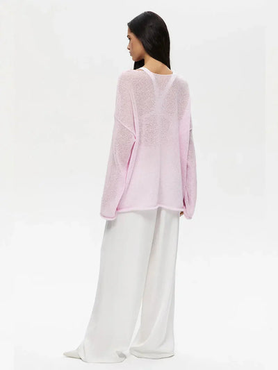 LUNA | Lichtgewicht Gebreide Trui met Wijde Mouwen
