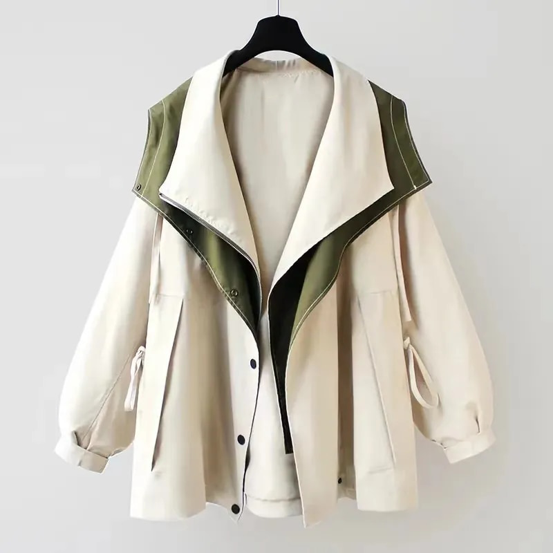 Jane | Moderne Two Tone Trenchcoat