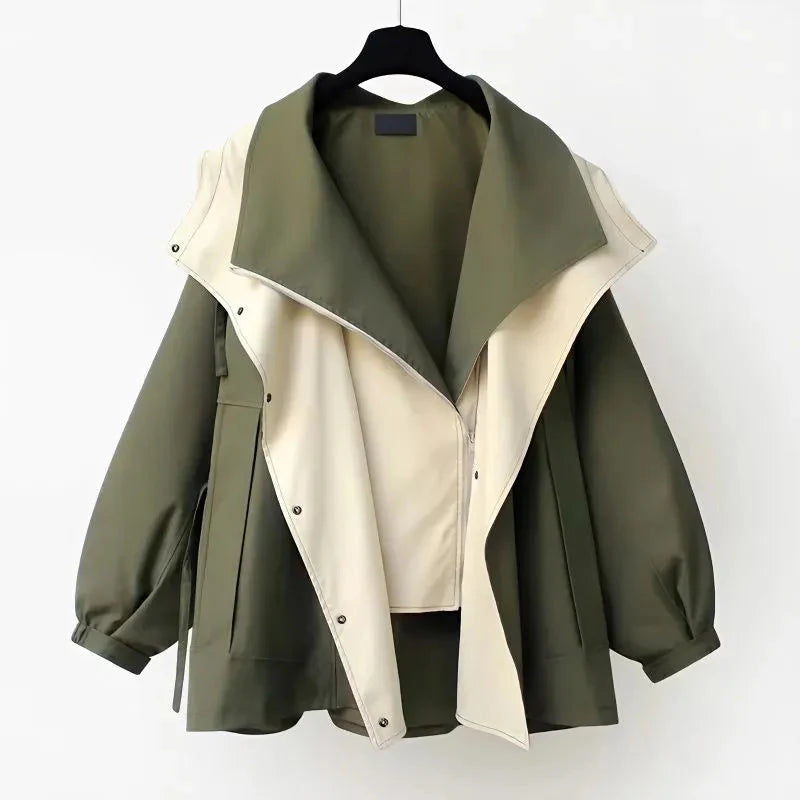 Jane | Moderne Two Tone Trenchcoat