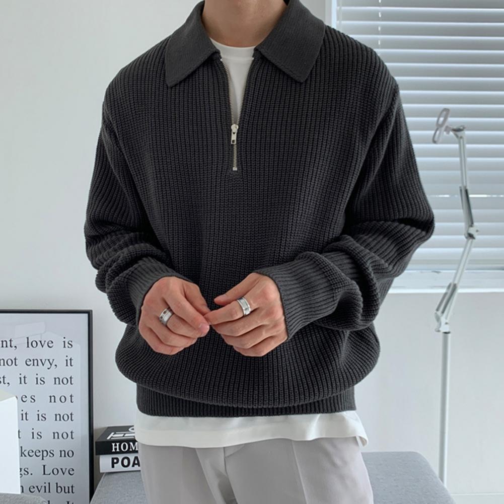 JOHN | Casual Half Zip Sweater
