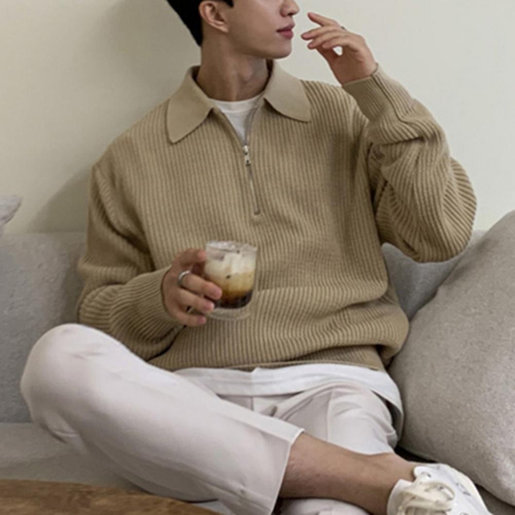 JOHN | Casual Half Zip Sweater