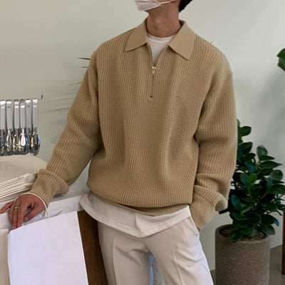 JOHN | Casual Half Zip Sweater