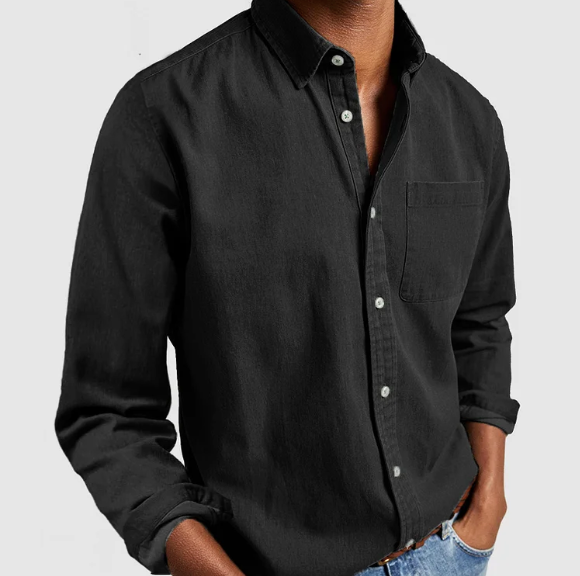 GILLES | Heren Casual Denim Shirt