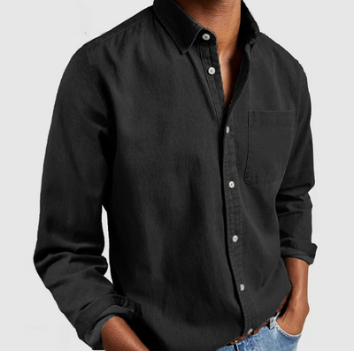 GILLES | Heren Casual Denim Shirt