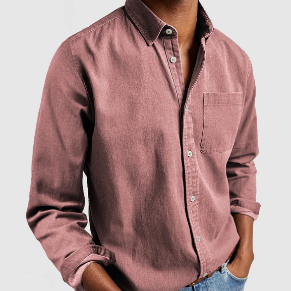 GILLES | Heren Casual Denim Shirt