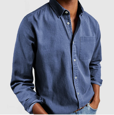 GILLES | Heren Casual Denim Shirt