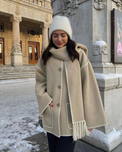 Stella | Wollen Cape Jas