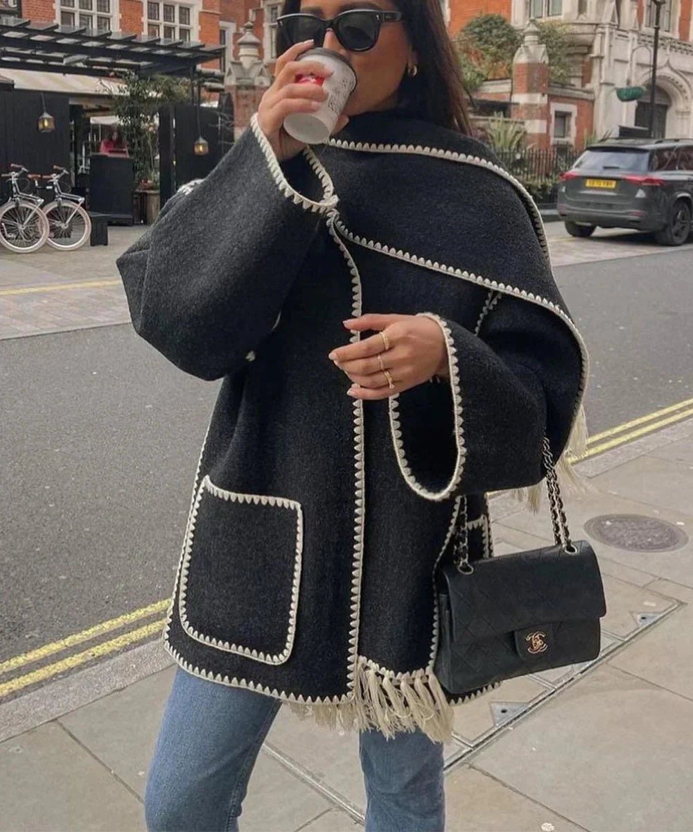 Stella | Wollen Cape Jas