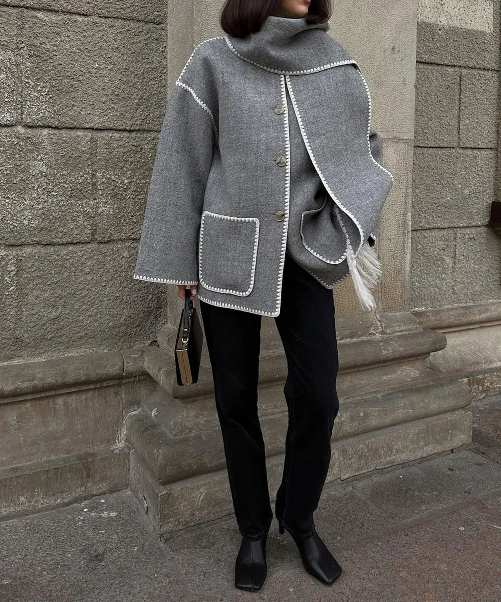 Stella | Wollen Cape Jas